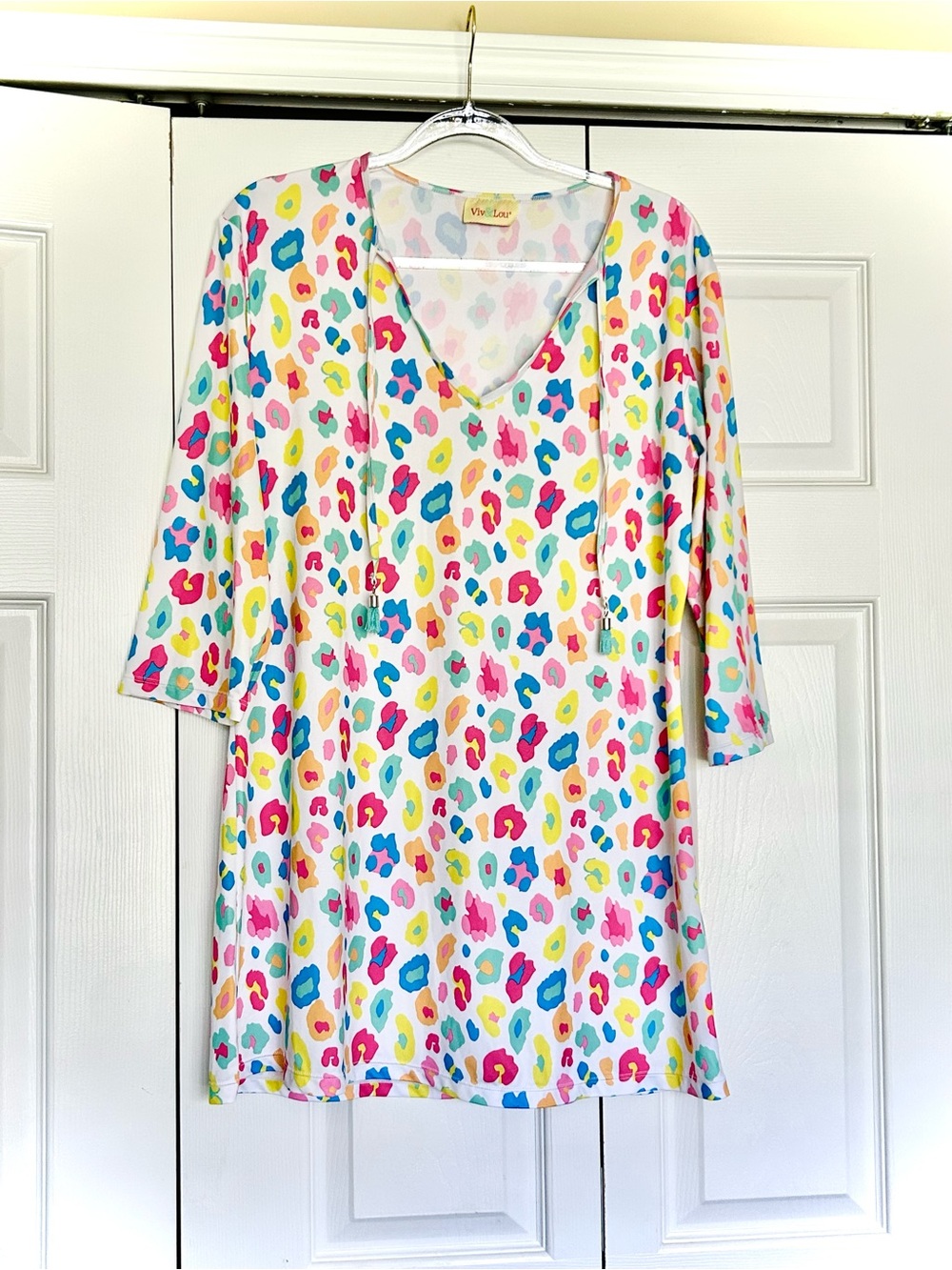 Colorful Viv & Lou swim coverup/dress